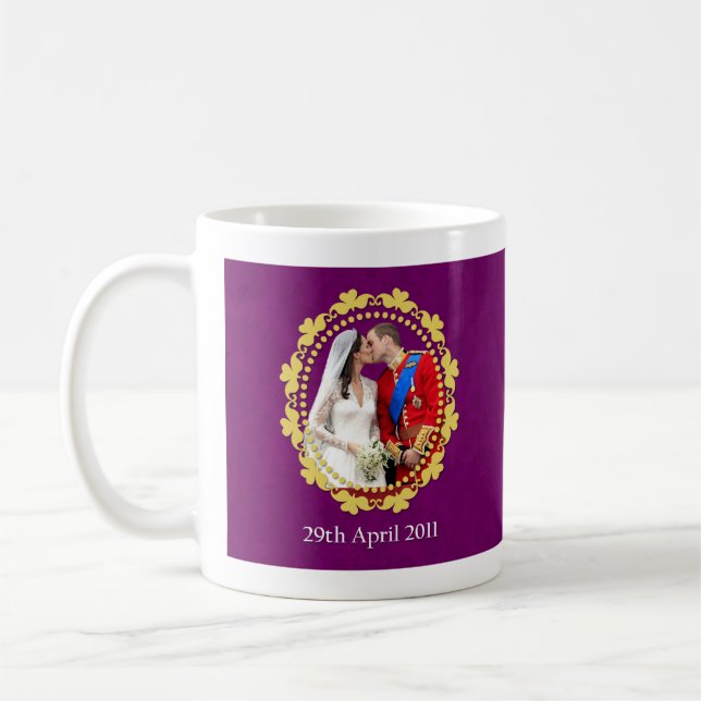 Mug Baiser royal de mariage de William et de Kate (Gauche)