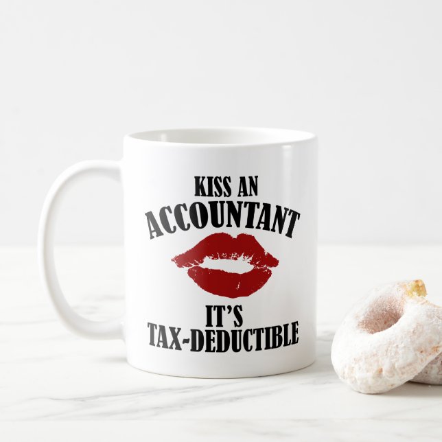 Mug baiser un comptable drôle CPA (Avec donut)