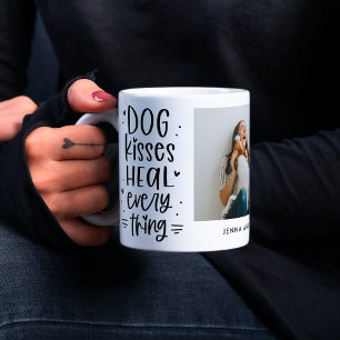 Mug Baisers de chien guérir tout Personnalisé Photo Mu