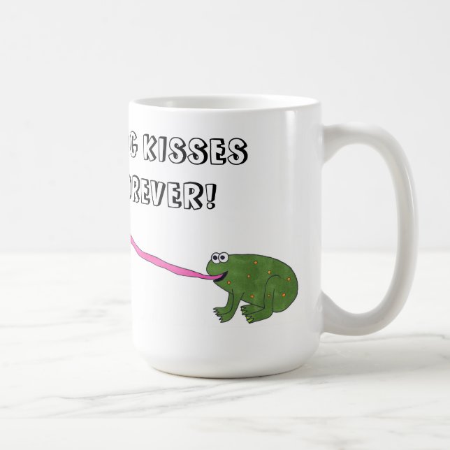 Mug Baisers de grenouille pour toujours ! (Tasse de (Droite)
