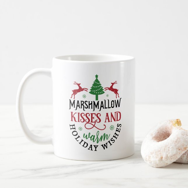 Mug Baisers de Marshmallow et Chaleureux désir de vaca (Avec donut)