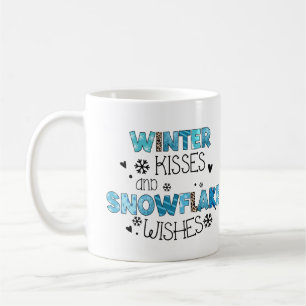 Mug Baisers d'hiver et voeux de Flambeaux de neige Vac