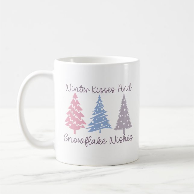 Mug Baisers d'hiver et wis de flocon (Gauche)