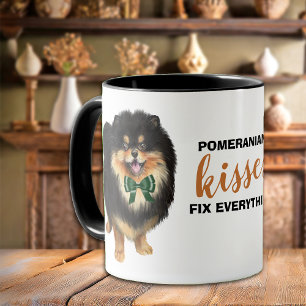 Mug Baisers Poméraniens Tan Noir Réparez Tout Musique
