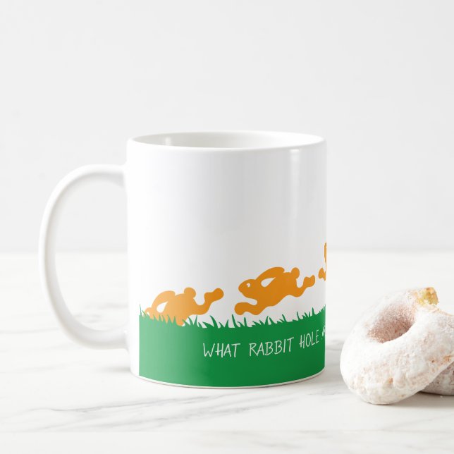 Mug Baisse De La Boue De Trou De Lapin (Avec donut)