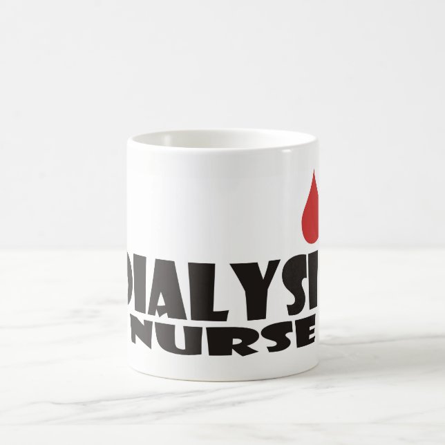 Mug Baisse de sang d'infirmière de dialyse (Centre)