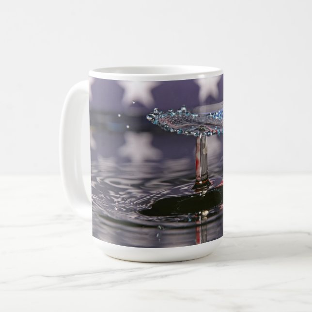 Mug Baisse patriotique de l'eau de drapeau (Devant gauche)