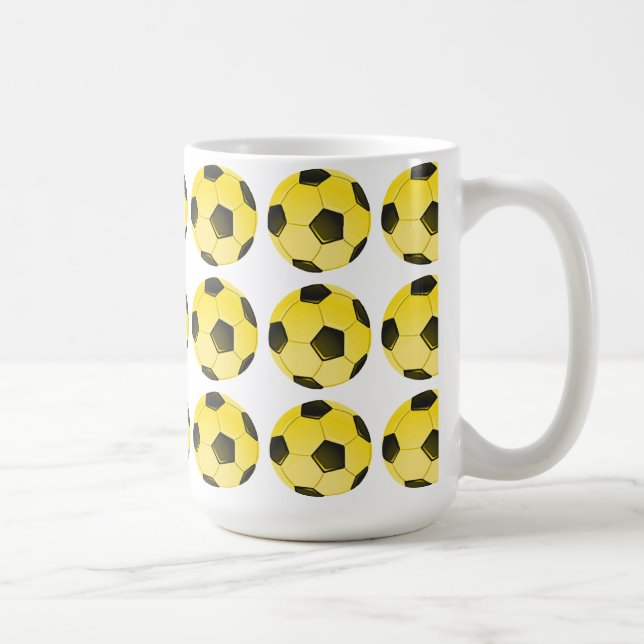 Mug Bal de soccer américain jaune ou football (Droite)