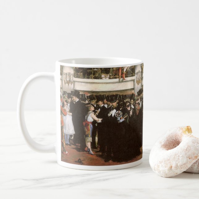 Mug Bal masqué à l'Opéra par Édouard Manet (Avec donut)