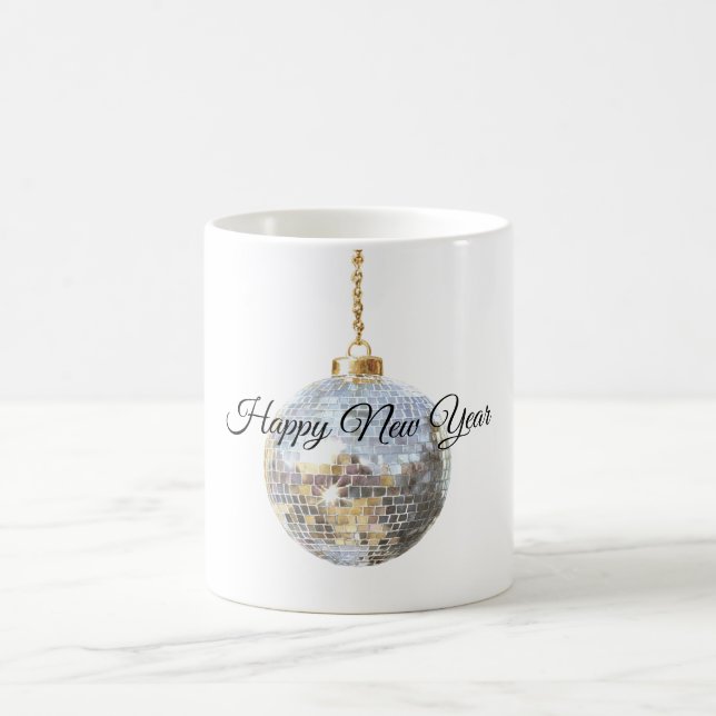 Mug Bal pailleté du Nouvel An Argent (Centre)