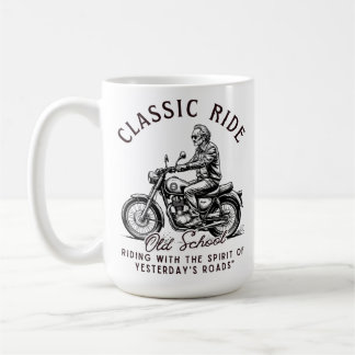 Mug Balade Classique Biker Vintage École Ancienne