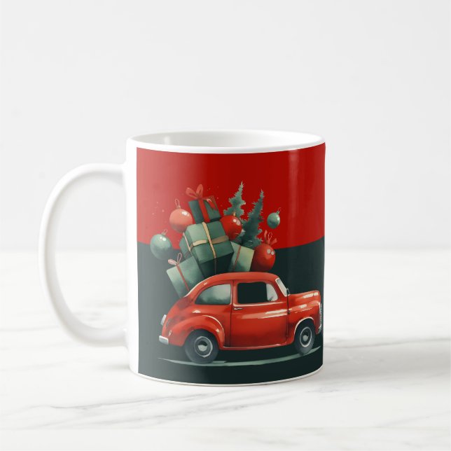 Mug Balade de Noël avec cadeaux (Gauche)