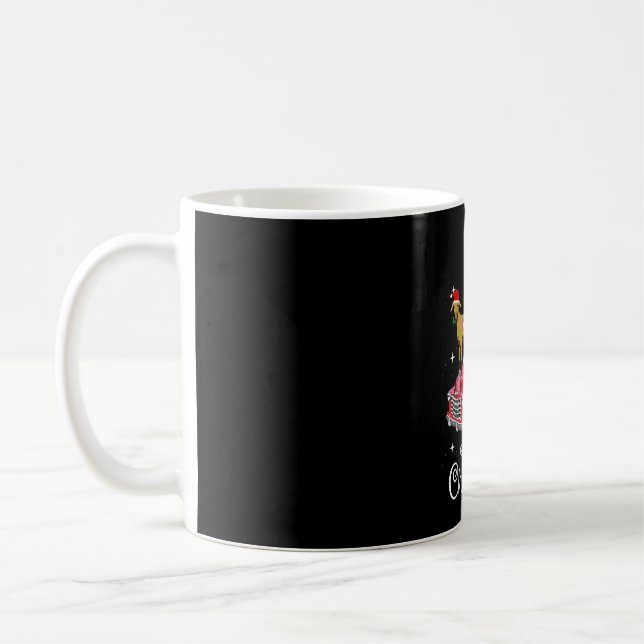 Mug Balades de chèvre Rouge Voiture Noël (Gauche)