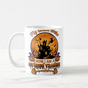 Mug Balai Casse Entraîneur de Fitness Halloween Sorciè