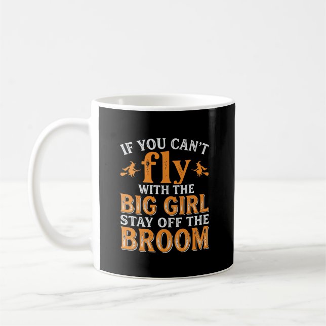 Mug Balai de Grande Fille Citation de Sorcière d'Hallo (Gauche)