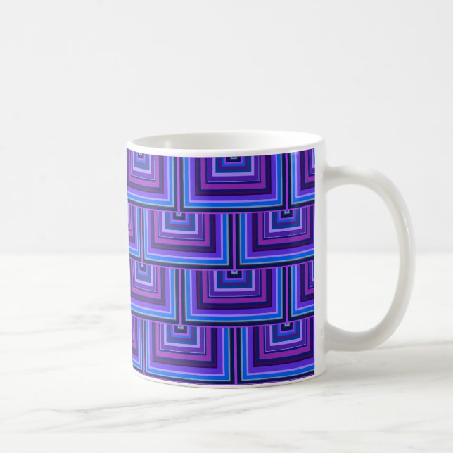Mug balance carré bleue et violette (Droite)