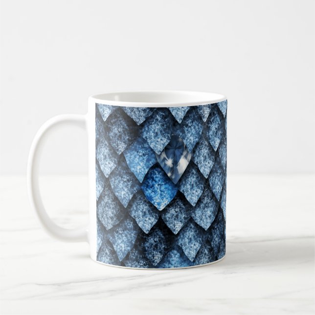 Mug Balance de dragon / gemmes bleues (Gauche)