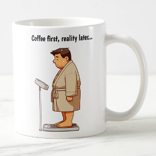 Mug Balance de poids de dessin animé personnalisable 