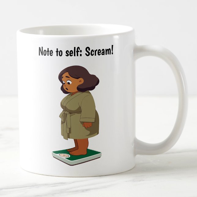 Mug Balance de poids de dessin animé personnalisable  (Créateur téléchargé)