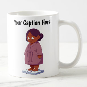 Mug Balance de poids de dessin animé personnalisable
