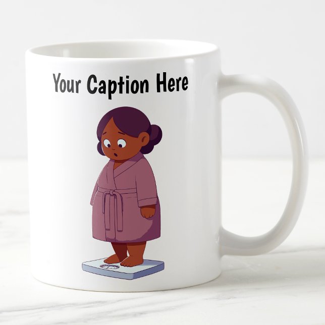 Mug Balance de poids de dessin animé personnalisable  (Créateur téléchargé)