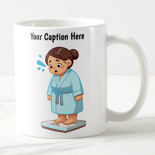 Mug Balance de poids de dessin animé personnalisable