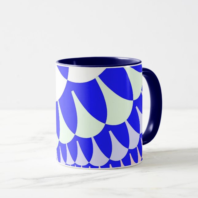 Mug Balances bleues et blanches (Devant droit)