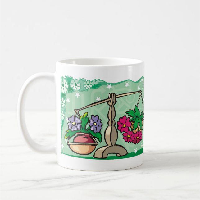 Mug Balances florales Libra pesant des fleurs (Gauche)