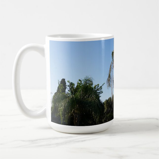 Mug Balayage d'un palmier sous un ciel clair (Gauche)
