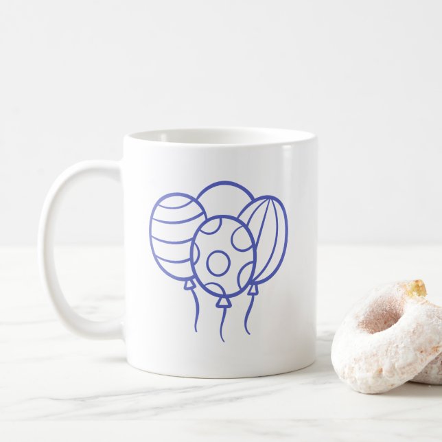 Mug Balcon bleu unique (Avec donut)