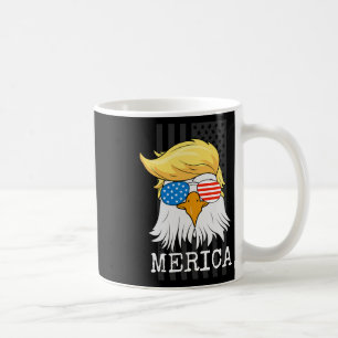 Mug Bald Eagle 4 juillet Trump American Flag Funny G