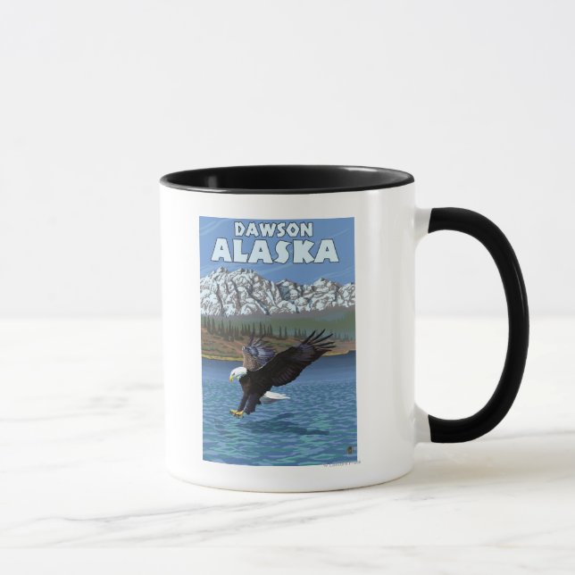 Mug Bald Eagle Diving - Dawson, Alaska (Droite)