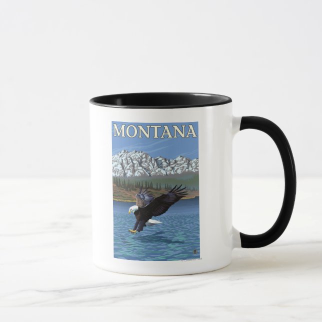 Mug Bald Eagle Diving - Montana (Droite)