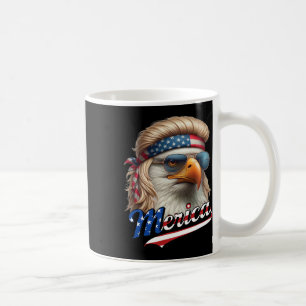 Mug Bald Eagle Merica 4 juillet Eagle Blonde Mullet Am
