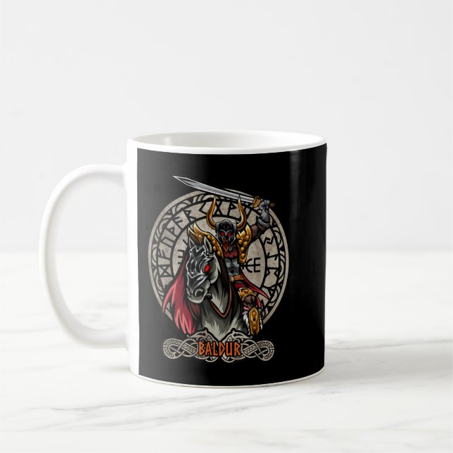 Mug Baldur Norse Mythologie Valhalla Viking Dieu nordi (Gauche)