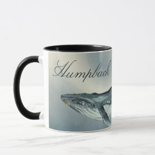 Mug Baleine à bosse d'aquarelle, Megaptera Novaeanglia