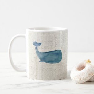 Mug Baleine Bleue Navire nautique Rustique