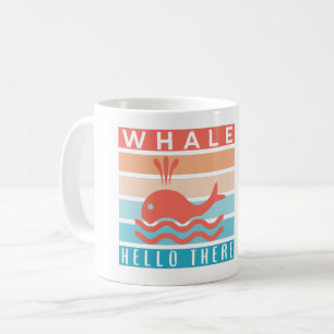 Mug Baleine Bonjour - Amoureux de Baleines Drôle et Sp