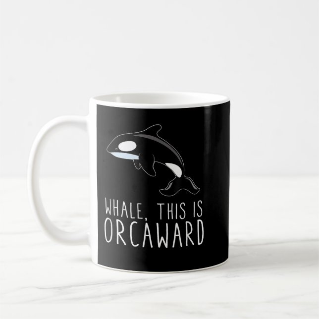 Mug Baleine C'Est Orcaward Funny Orca Killer Whale Hum (Gauche)