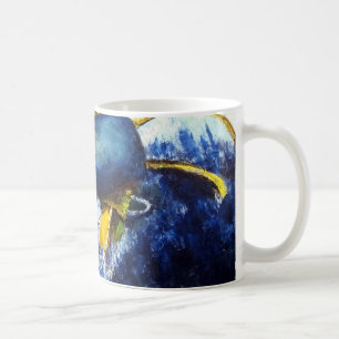 Mug Baleine contre la peinture originale de beaux-arts
