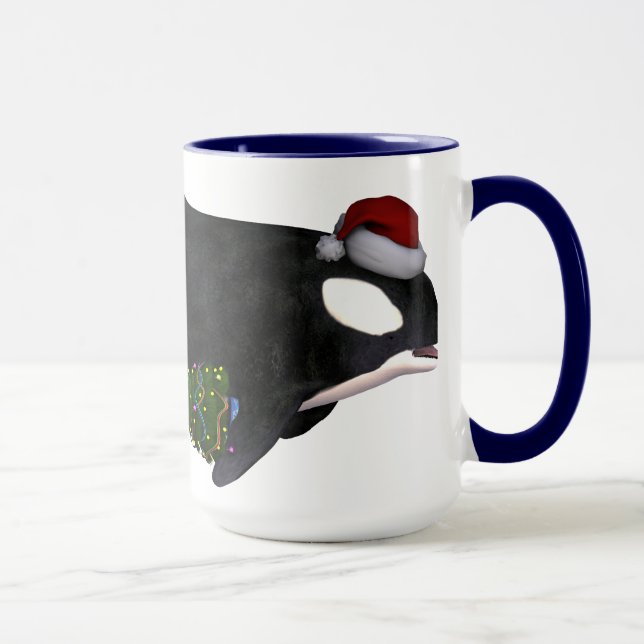Mug Baleine de Noël (Droite)