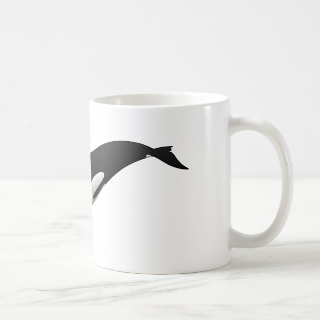 Mug Baleine noire et blanche tueuse à Orca (Droite)