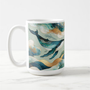 Mug Baleine océanique Boug Abstrait - Décor de cuisine