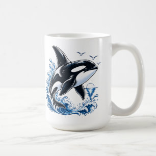 Mug Baleine orque mignonne Graphique océanique pour en