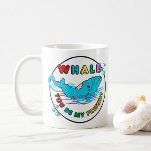Mug Baleine Tu Es Mon Ami Blue Bubble Humpback Whale
