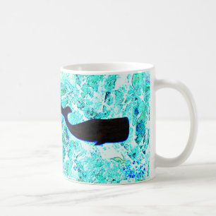 Mug baleines noires sous-marines