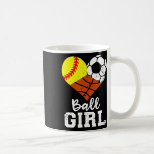 Mug Ball Girl Fun softball Soccer Basketball Girl