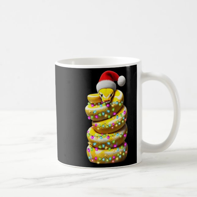 Mug Ball Python Snake Noël Casquette Noël Noël Noël (Droite)
