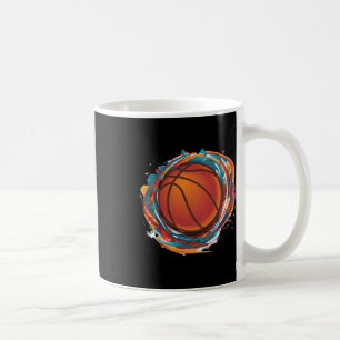 Mug Balle de basket-ball en rotation