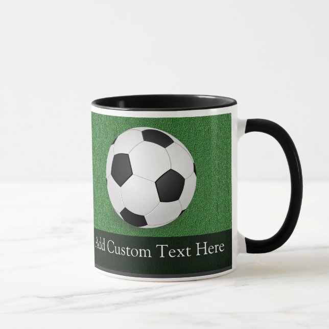 Mug Balle de football personnalisé (Droite)
